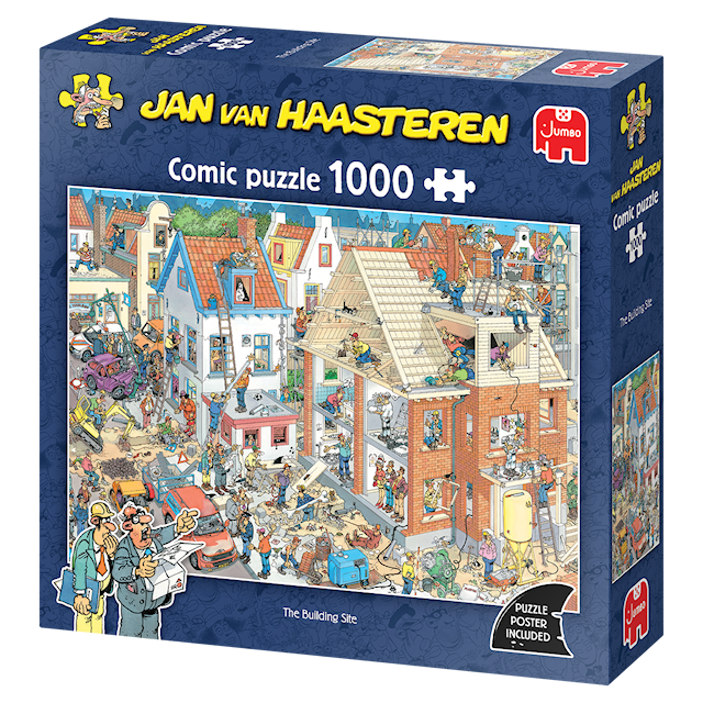 Produktbild 4 för Jan van Haasteren The Building Site Pussel 1000 bitar