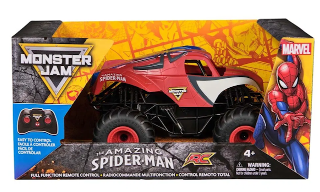 Tuotekuva 1 - Monster Jam Radio-ohjattava auto RC 1:24 Hämähäkkimies