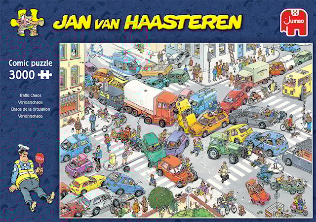 Tuotekuva 1 - Jan Van Haasteren Traffic Chaos Palapeli 3000 palaa, Jumbo