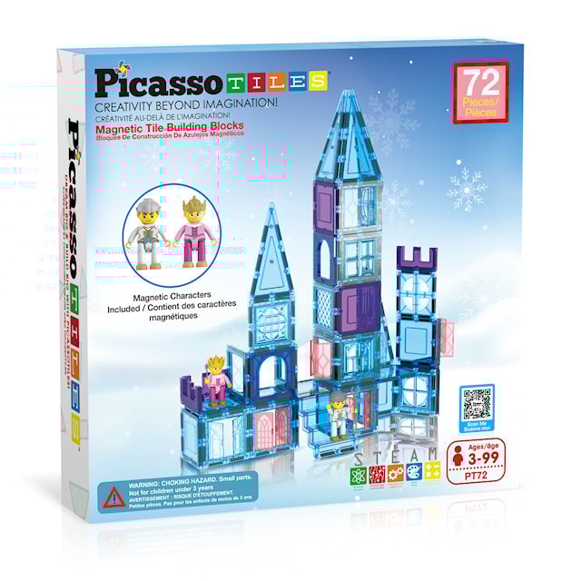 Picasso Tiles 72 Bitar Magnetklossar med Figurer