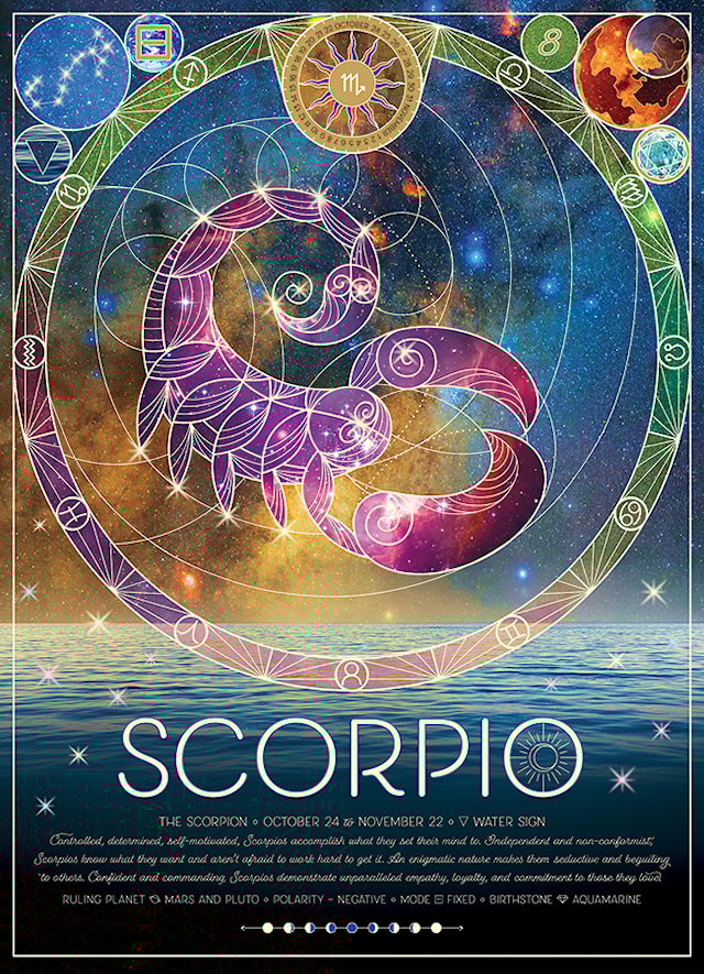 Tuotekuva 3 - Palapelit Zodiac Scorpio 500 palaa, Cobble Hill