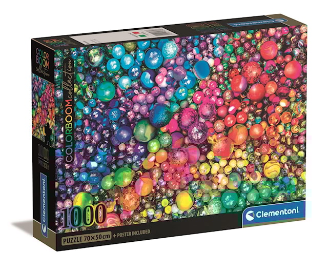 Tuotekuva 1 - Palapelit CB High Quality Collection Colorboom Marbles 1000 palaa, Clementoni