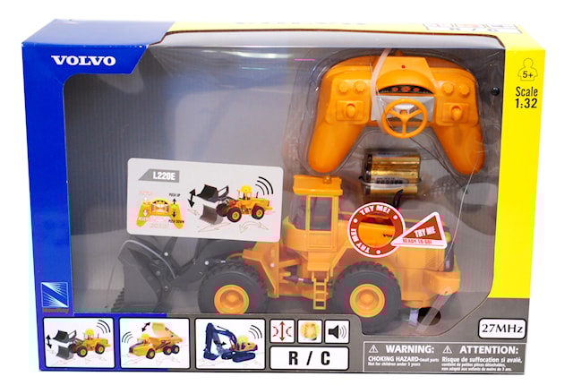 Radio-ohjattava Kuormaaja Volvo Keltainen/Musta
