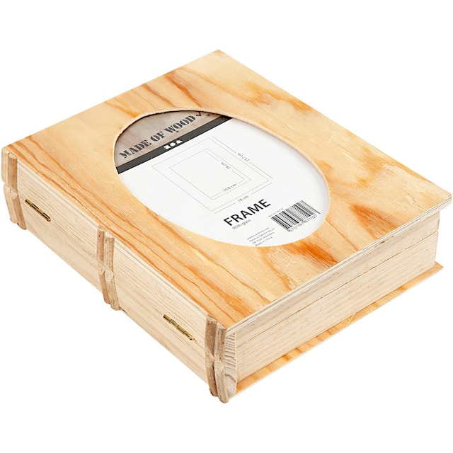 Produktbild 4 för Bokask 21,7x18 cm Plywood 1 st