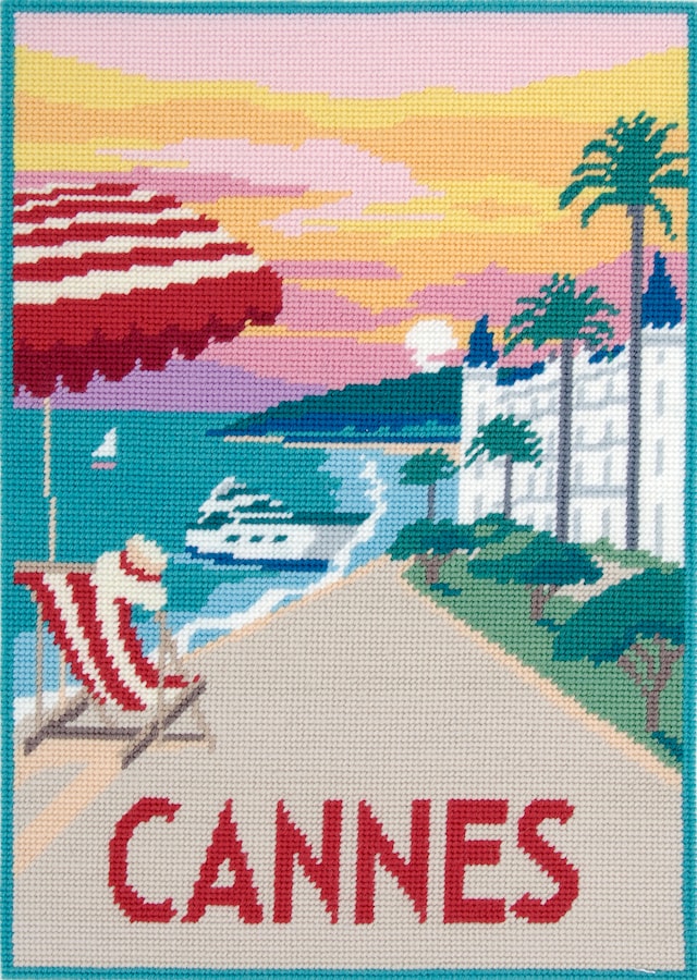 Esipainettu kangas 29,7 x 42 cm,  Motiivi Cannes