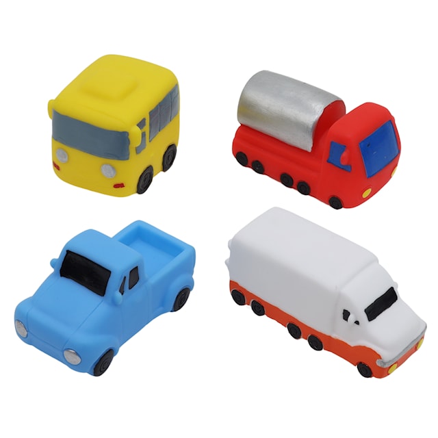 Produktbild 1 för Badleksaker, Bilar, 4-pack