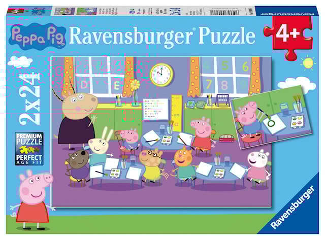 Tuotekuva 1 - Peppa Pig Palapelit 2x24 palaa Ravensburger