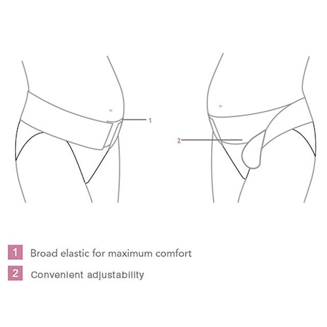 Produktbilde 2 for Støttebelte for gravide, Svart, Str. S/M, Carriwell
