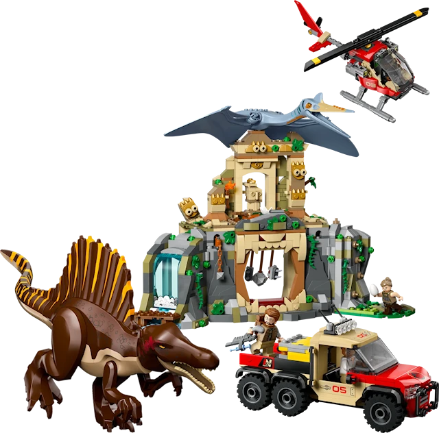Tuotekuva 2 - Spinosauruksen ja Quetzalcoatlusin pako lentäen LEGO® Jurassic World (76976)