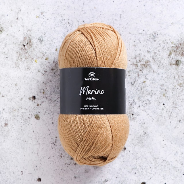 Produktbild 1 för Merino Mini 50g Butterscotch (10) Svarta Fåret
