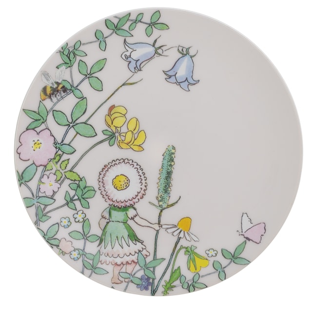 Produktbild 1 för Elsa Beskow Blomsterfesten Flat tallrik Rätt Start