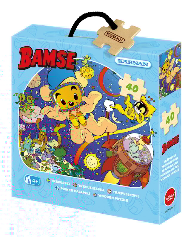 Produktbilde 1 for Trepuslespill Bamse i verdensrommet 40 brikker, Kärnan