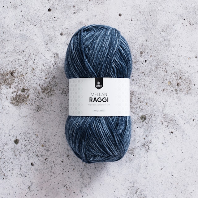 Produktbild 1 för Mellanraggi Garn Ullmix 100 g Blue Denim (28218) Järbo