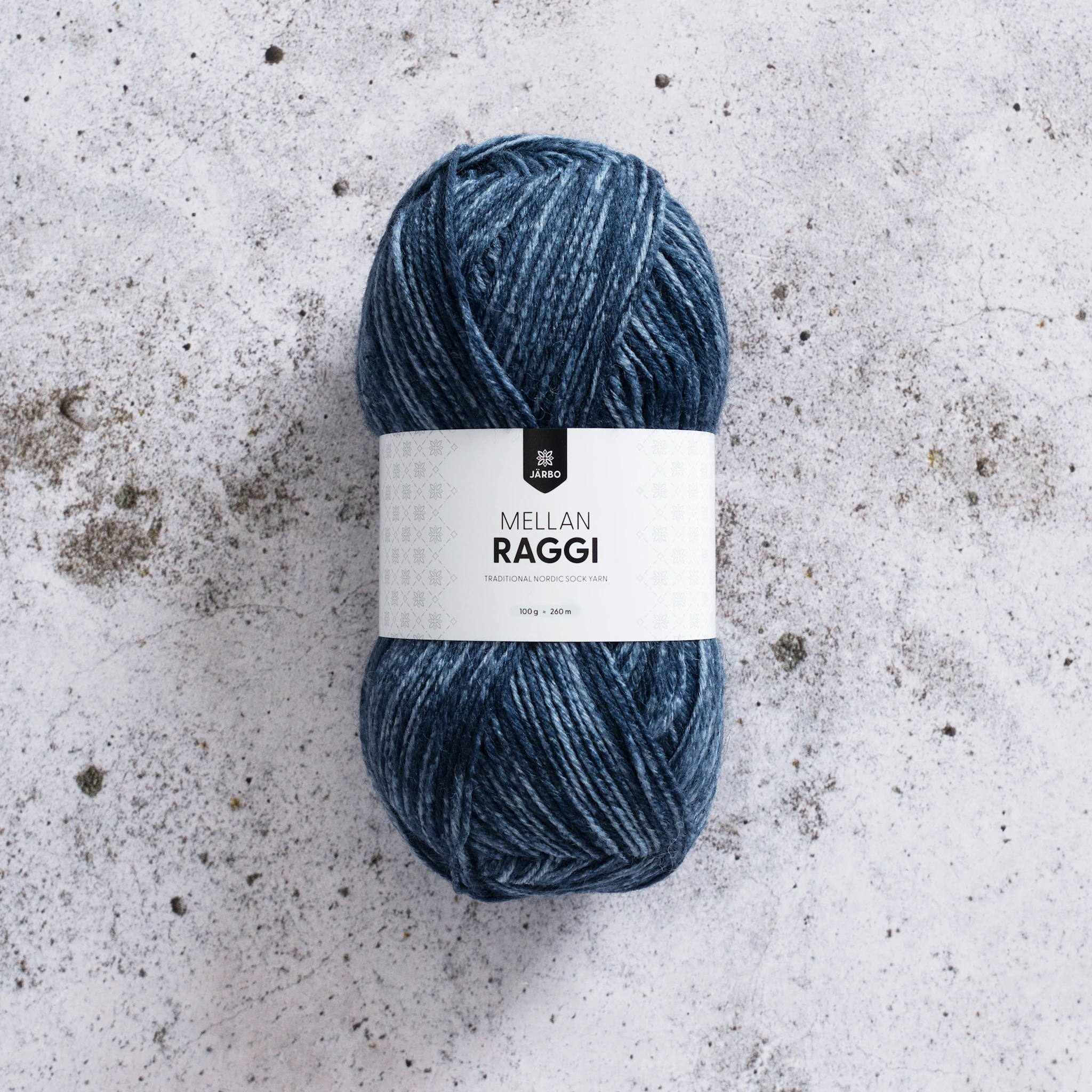 Produktbild för Mellanraggi Garn Ullmix 100 g Järbo