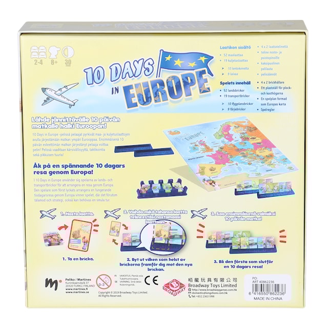 Produktbild 3 för 10 Days in Europe, Spel (SE/FI)