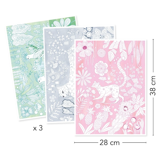 Tuotekuva 2 - Maalauskuvat lintuja väritettäväksi Djeco