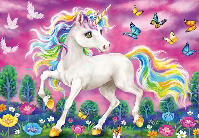 Produktbilde 3 for Unicorn And Pegasus Puslespill 2x24 brikker Ravensburger