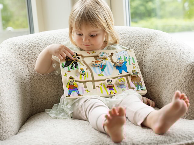 Produktbild 4 för Pippi Labyrint Pussel, Micki