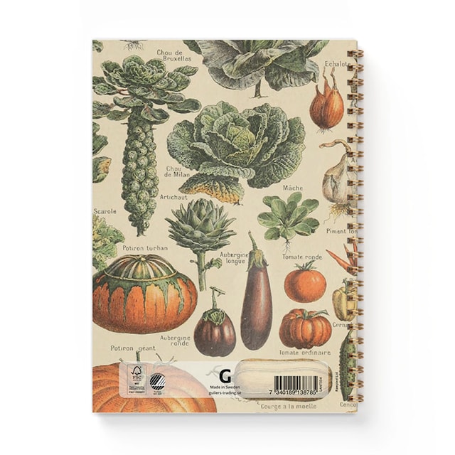 Tuotekuva 3 - Muistikirja A5 Vintage Vihannekset