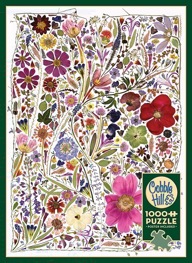 Produktbilde 1 for Pussel Flower Press: Spring 1000 brikker, Cobble Hill