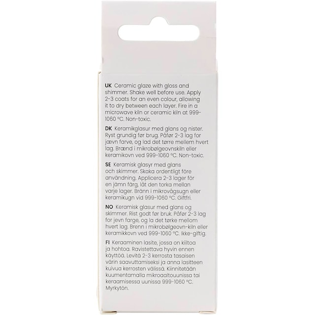 Produktbilde 2 for Prikkete Keramikkglasur, 999-1060 °C, dekkende, Orange Sunset, 60 ml/ 1 boks