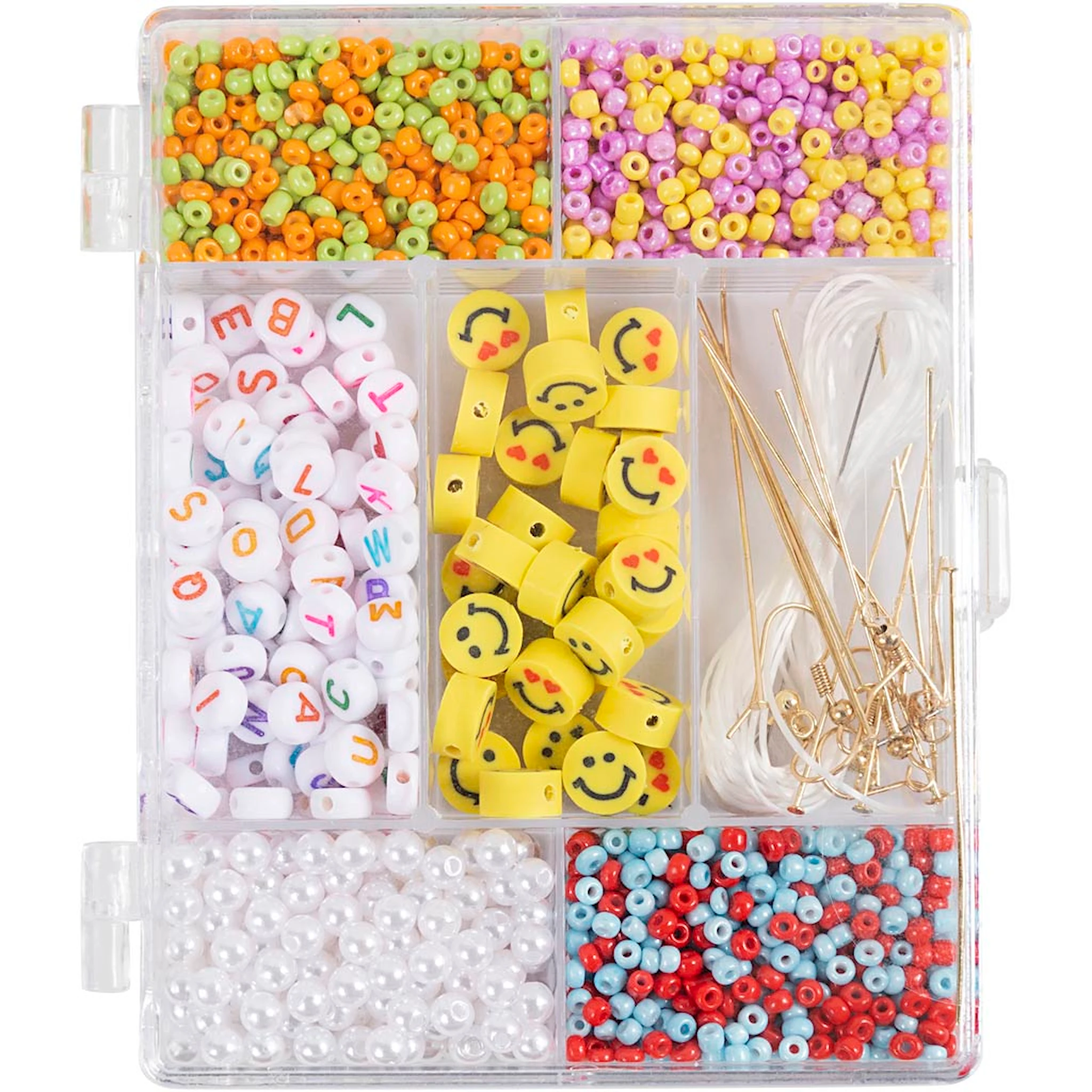 Tuotekuva ille Askartelupaketti Korut, Sateenkaarisetti, ca. 1800+ kpl, 1 pkk/ 1 pkt