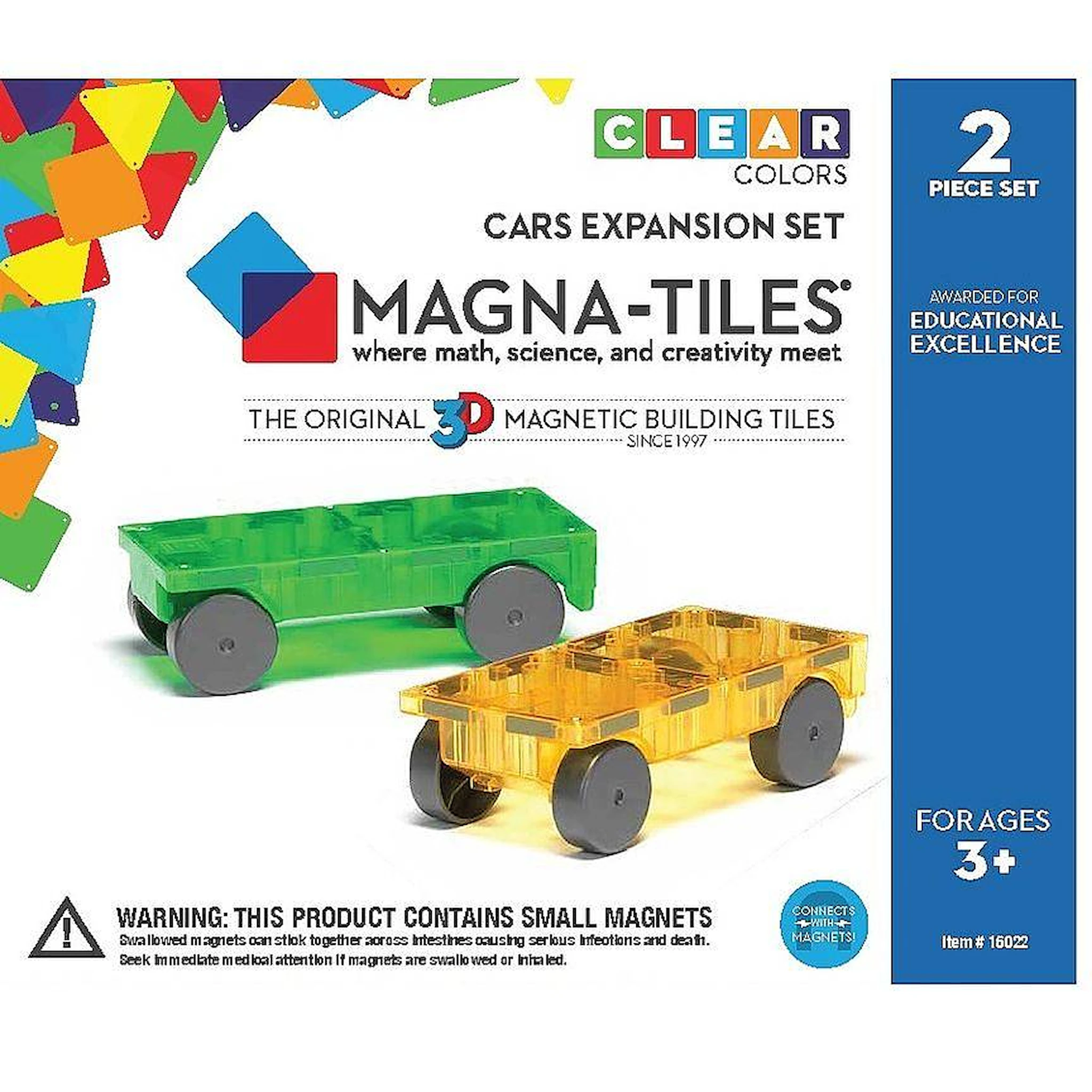 Tuotekuva ille Magna-tiles, Cars 2-pcs expansion set