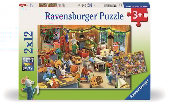 Produktbilde 1 for Julelekefabrikken 2x12p Ravensburger