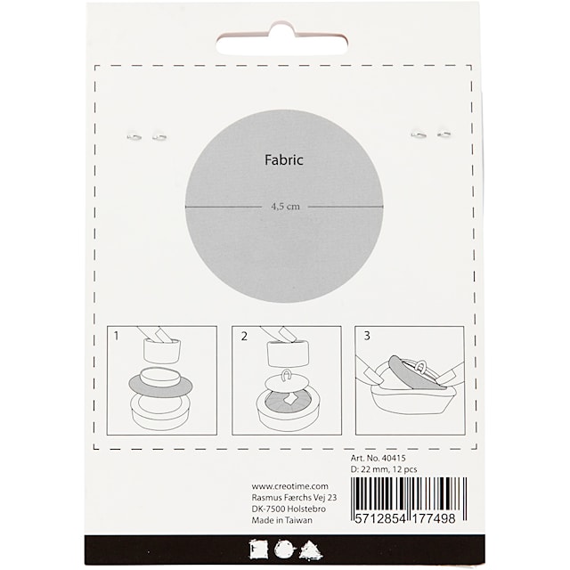Produktbild 3 för Klä-på-knapp Diameter 22 mm 12-pack Creativ Company
