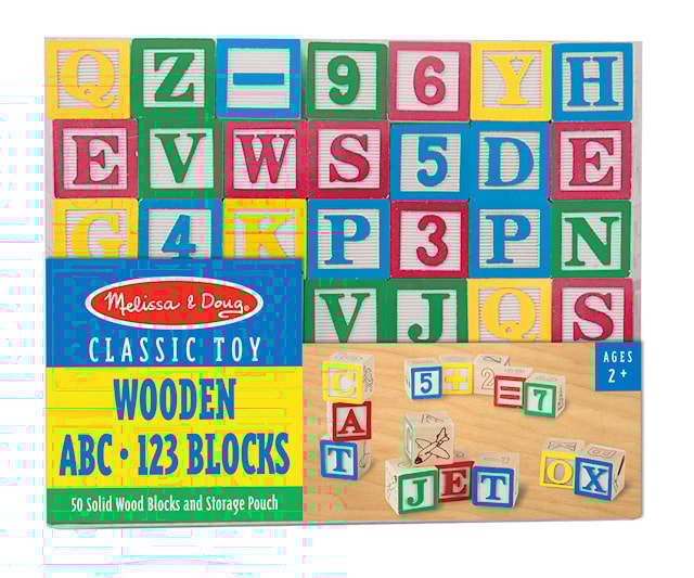 Tuotekuva 1 - Melissa & Doug Puupalikat ABC/123