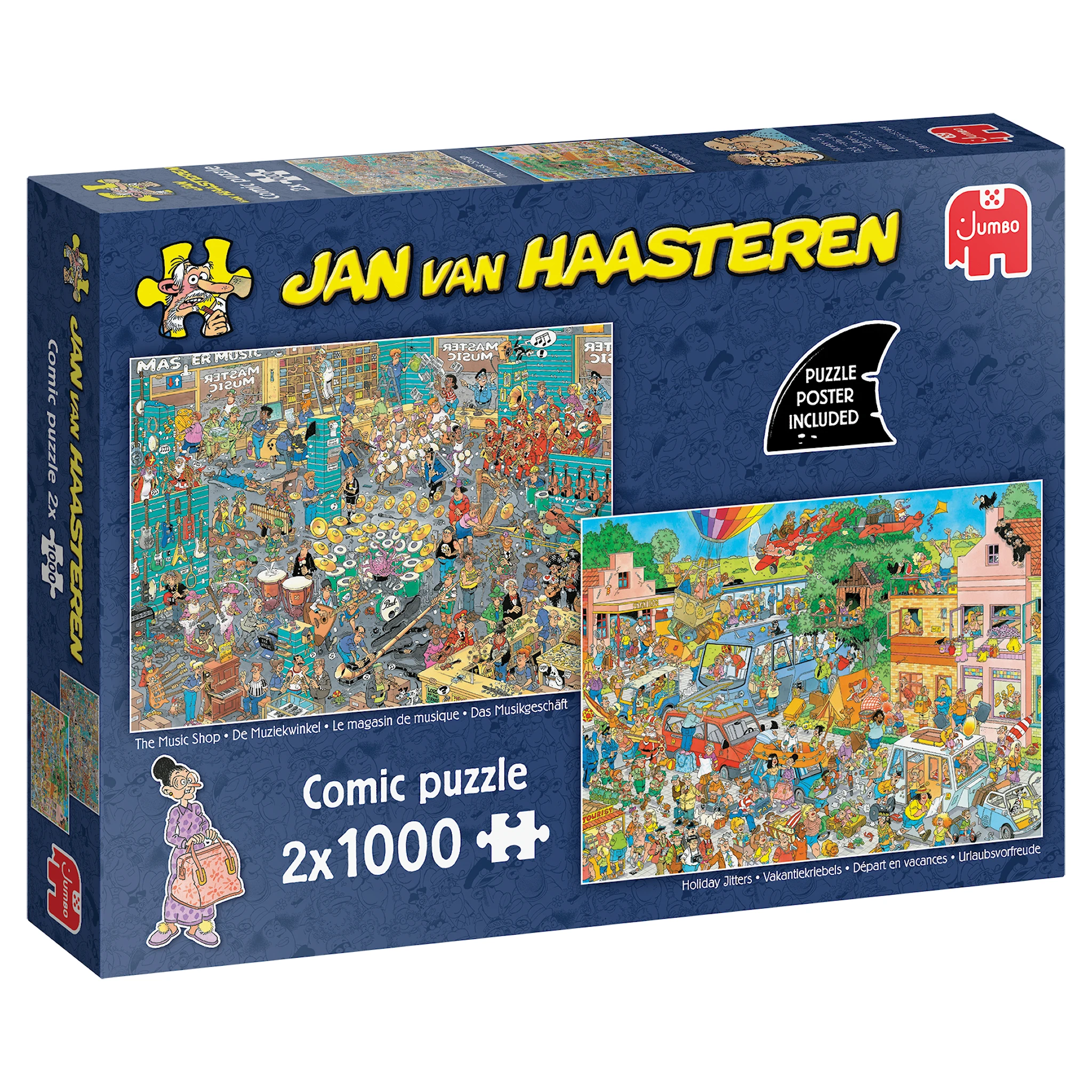 Tuotekuva ille Jan Van Haasteren Musiikkikauppa ja loma Jitters Puzzle 2x1000 palaa