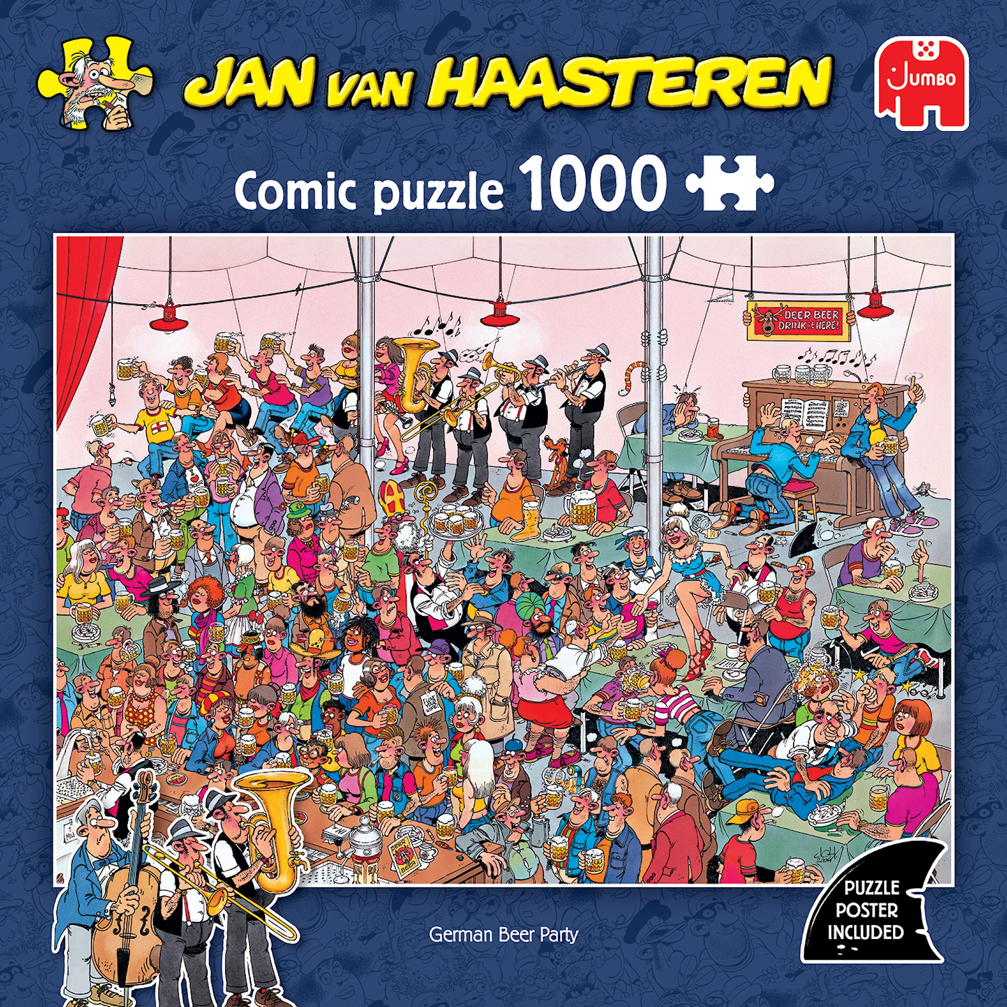 Produktbilde for Jan van Haasteren German Beer Party Puslespill 1000 brikker