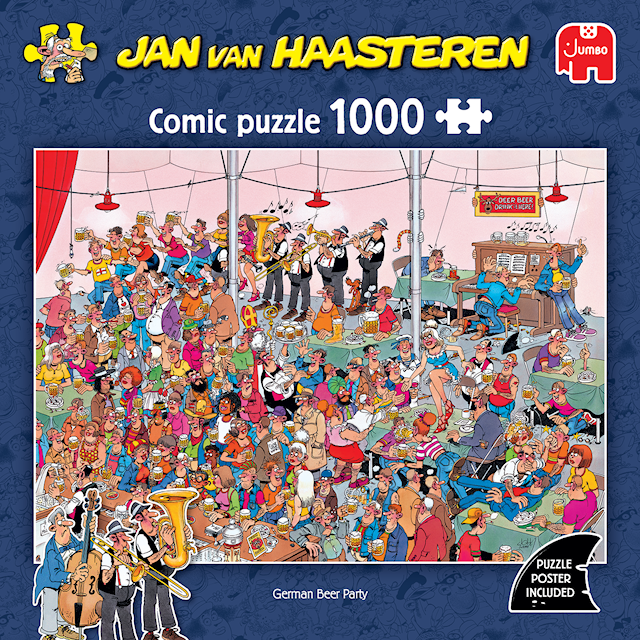 Produktbilde 1 for Jan van Haasteren German Beer Party Puslespill 1000 brikker
