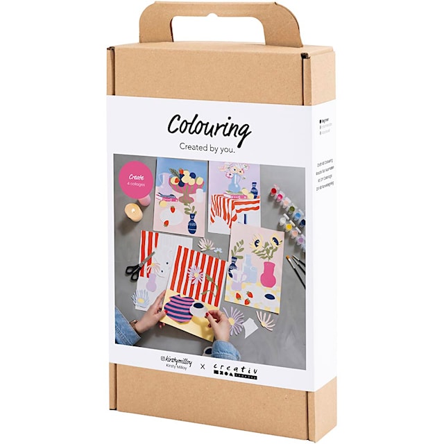 Produktbild 3 för DIY Kit Färgläggning Collage Kirsty Milloy x Creativ Company