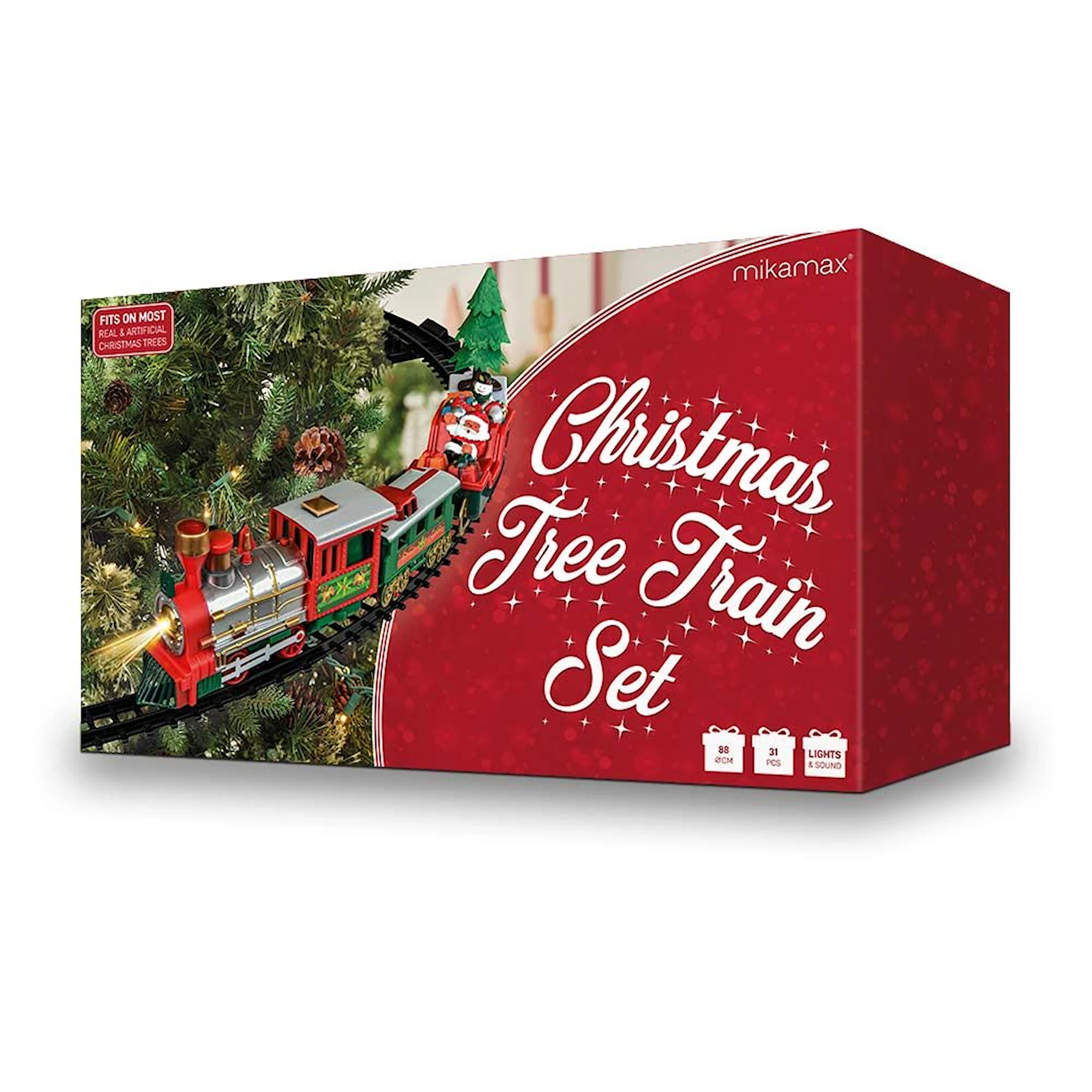 Produktbild för Christmas Tree Train Set, Mikamax
