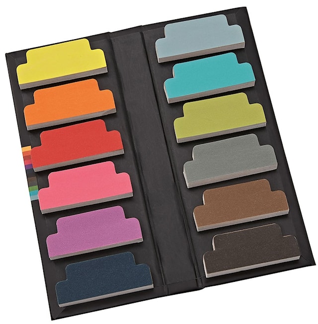 Produktbilde 1 for Indeksfliker i papir 50x20 mm 480 stk Semikolon