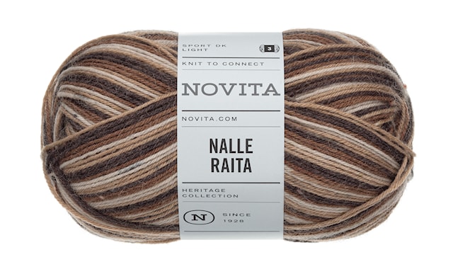 Produktbild 1 för Novita Nalle Raita Garn Ullmix 100g Rötter (8211) Novita