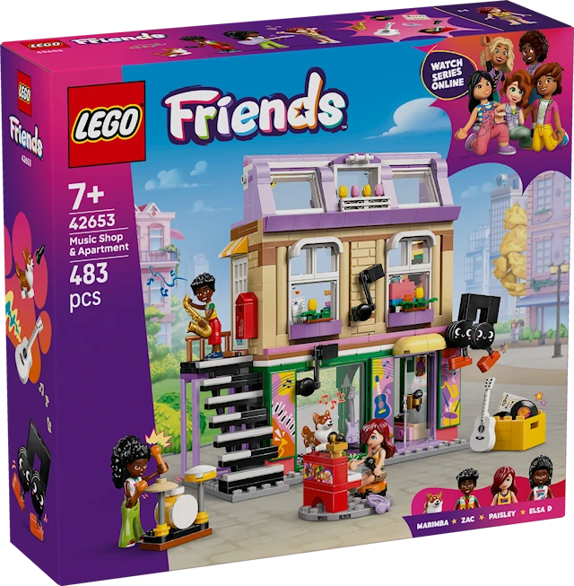 Tuotekuva 1 - Musiikkikauppa ja asunto LEGO® Friends (42653)