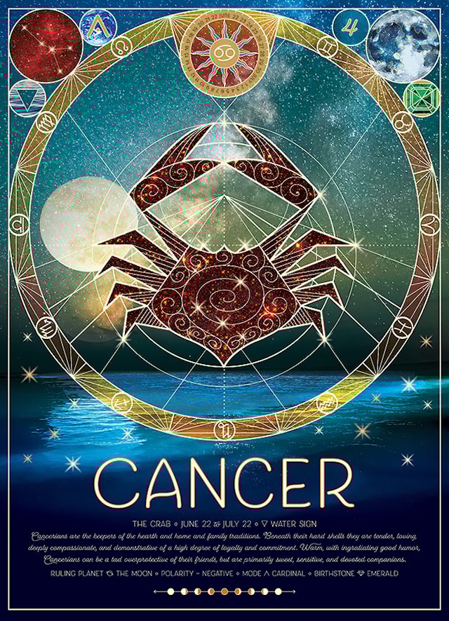 Produktbilde 3 for Puslespill Zodiac Cancer 500 brikker, Cobble Hill