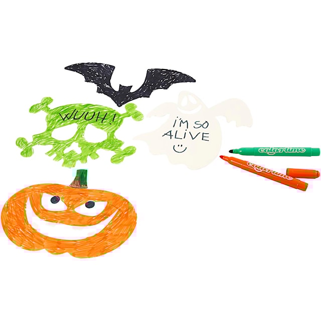 Produktbild 3 för Halloween figurer 5 olika design 25x17 cm omålade 16-pack