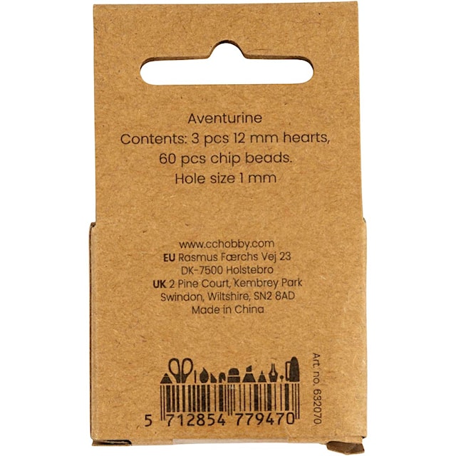 Tuotekuva 4 - Kristallihelmet, Aventuriinikvartsi, koko 7-12 mm, aukon koko 1 mm, ca. 63 kpl, koralli, 63 kpl/ 1 pkt