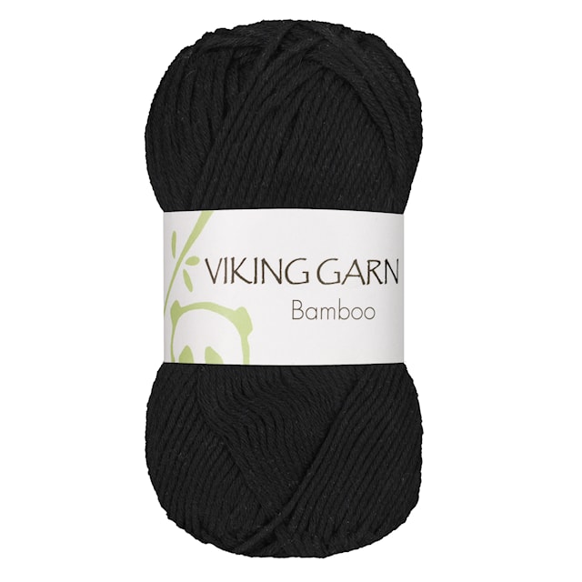 Bamboo 50 g musta Viking Garn