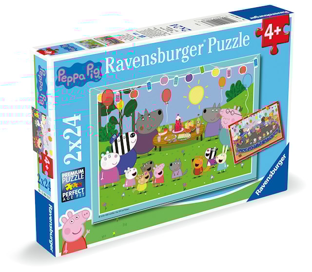 Tuotekuva 4 - Peppa Pig Palapelit 2x24 palaa, Ravensburger
