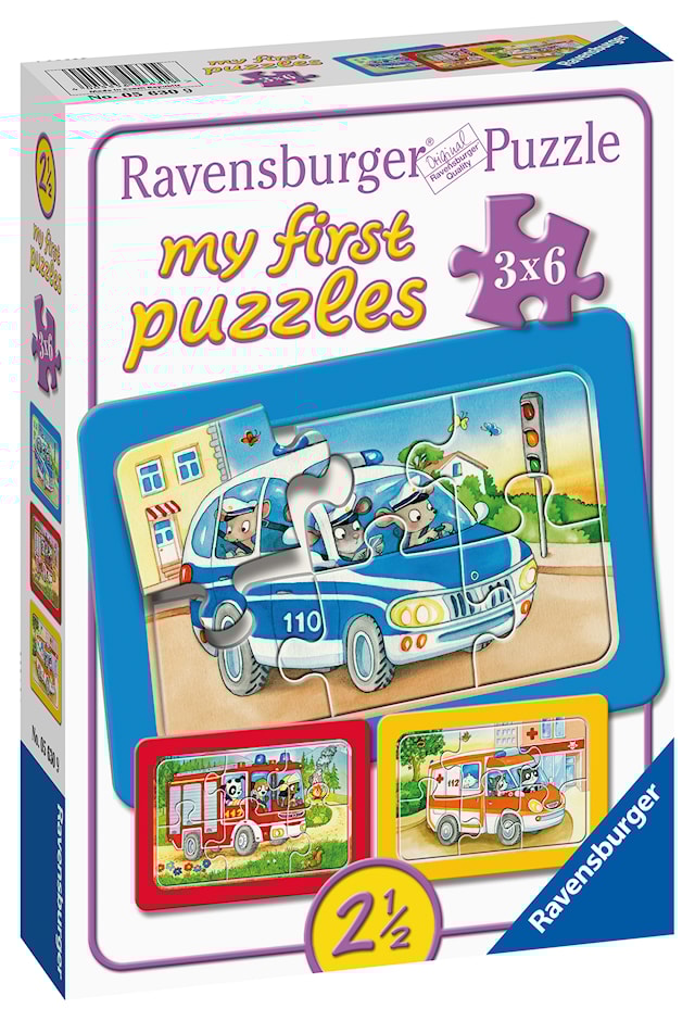 Tuotekuva 1 - Animals In Action Palapeli 3x6 palaa Ravensburger
