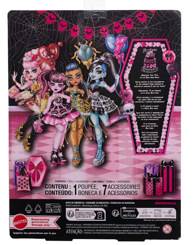 Produktbilde 6 for Monster High Scary Sweet Birthday Motedukke Draculaura