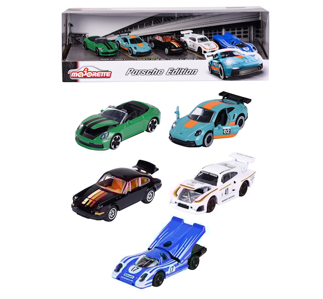 Produktbild 1 för Porsche 5-Pack Presentförpackning Majorette