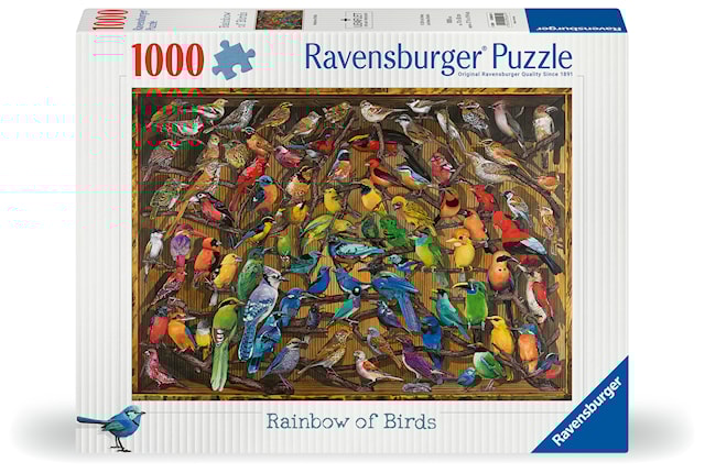 Tuotekuva 1 - Rainbow of Birds Palapelit 1000 palaa, Ravensburger