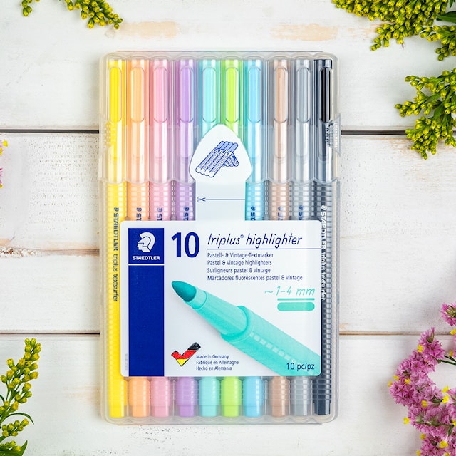 Tuotekuva 3 - Staedtler Triplus® textsurfer® -korostuskynä 10 kpl, kärjen leveys 1–4 mm, pastellivärit