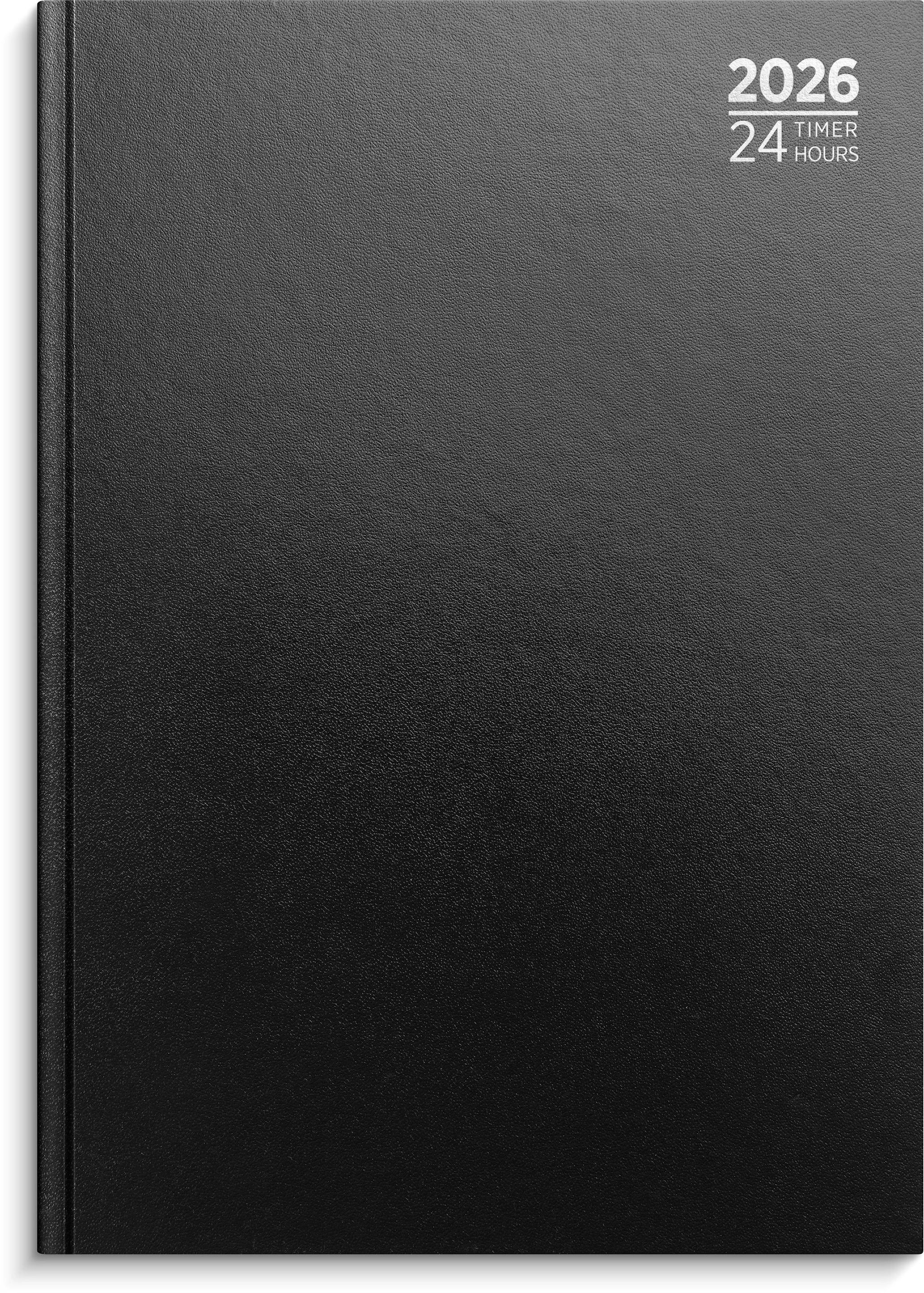 Produktbilde for Dagbok 24 timer A4 2026 sort GRIEG