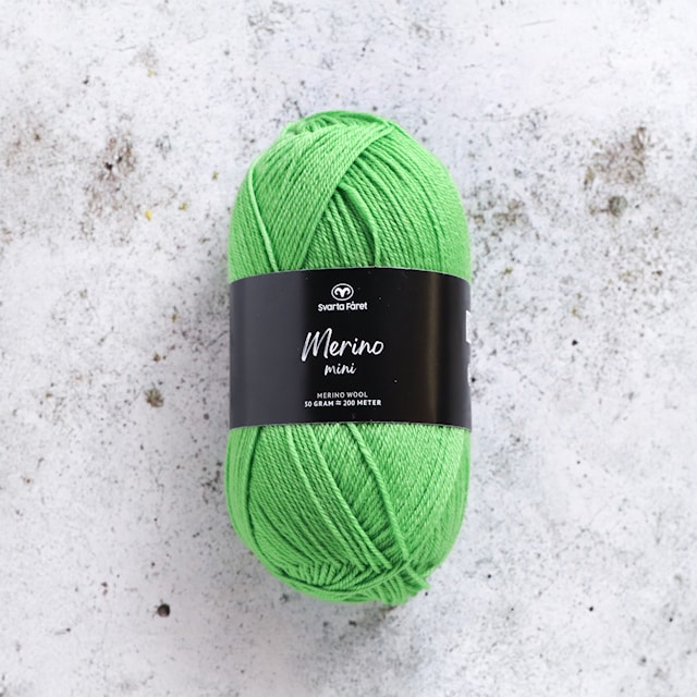 Tuotekuva 1 - Merino Mini 50g Green Parakeet (13) Svarta Fåret